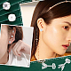 Dicosmetic diy 100pcs 304 accessoires de boucles d'oreilles en acier inoxydable DIY-DC0001-44-6