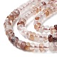 Brins de perles de quartz hématoïde rouge naturel/quartz ferrugineux G-H292-A07-01-4