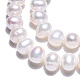 Fili di perle di perle d'acqua dolce coltivate naturali PEAR-N013-06R-5