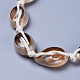 Collane lariat con perle di conchiglia regolabili X-NJEW-JN02394-3