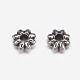 Perlas de flores de aleación de estilo tibetano X-TIBEB-0885-AS-FF-2
