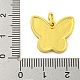 Латунные микропаве прозрачные подвески с фианитом KK-R159-15G-01-3