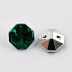 2-Hoyo botones de octágono de acrílico Diamante de imitación de Taiwán BUTT-F016-11.5mm-06-2