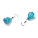 Synthetic Turquoise Dangle Earrings X-EJEW-P143-C17-2
