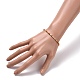 Mini bracciali elasticizzati con perline in agata pazza naturale BJEW-JB07669-03-3
