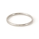 201 acero inoxidable anillos de banda lisos RJEW-G107-1.5mm-7-P-2