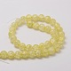 Perles rondes en verre craquelé brins CCG-E001-12mm-07-2