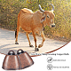 Nbeads 農場の動物のベル 10 個  赤銅ベルチャーム放牧鉄ベルカウベル金属ペットの鐘牛牛馬羊動物の首輪 FIND-WH0034-22R-5