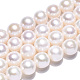 Fili di perle di perle d'acqua dolce coltivate naturali PEAR-N016-08A-3
