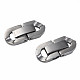 304 Stainless Steel Fold Over Clasps STAS-N087-48B-01P-2