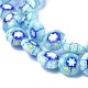 Chapelets de perles en verre de millefiori manuelles LK-R004-03D-3