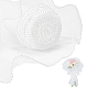 BENECREAT 157x6 Inch White Flower Wrapping Paper ORIB-WH0007-02B-02-1
