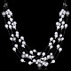Zinc Alloy Plastic Pearl Beaded Tiered Necklaces NJEW-BB15215-2