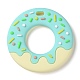 Cuentas focales de silicona ecológicas de calidad alimentaria tipo donut SIL-Q023-01A-1