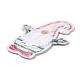 クリスマスノームのアップリケ  機械刺繍布地手縫い/アイロンワッペン  マスクと衣装のアクセサリー  レッド  61x45.5x1mm DIY-D080-07-2