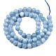 Quartz naturel teints chapelets de perles rondes G-R173-6mm-03-3