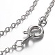 Heart Handmade Glass Pendant Necklaces for Valentine's Day NJEW-JN01164-5