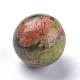 天然石ビーズ  宝石の球  穴なし/ドリルなし  ラウンド  アンティークホワイト  17.5~18mm G-L564-004-D-3