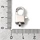 Застежки-клешни из прозрачной латуни с кубическим цирконием KK-Z078-48A-P-3