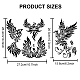 2pcs Phoenix Stencils for Painting Firebird Drawing Stencil 4 Phoenixes 11.8×11.8/8.3×11.7inch DIY Art Template with Paint Brush for Wood Canvas Wall Furniture DIY-MA0002-59-2