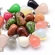 Teardrop Natural & Synthetic Mixed Stone Pendants X-G-Q435-M-1