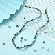 Chapelets de perles en verre électroplaqué EGLA-YW0001-48B-6