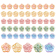 Pandahall elite 50 pièces 5 couleurs perles de coquillages d'eau douce naturels brins SHEL-PH0001-30-1