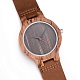 Relojes de pulsera de madera zebrano WACH-H036-04-3