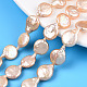 Naturales keshi abalorios de perlas hebras PEAR-S018-02B-1-1