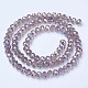 Chapelets de perles en verre électroplaqué EGLA-A034-T4mm-B19-2