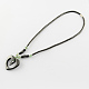 Non-Magnetic Synthetic Hematite Beaded Necklaces NJEW-R161-02-2