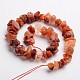 Dyed Nuggets Natural Gemstone Bead Strands G-J332-E10-2