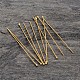 Real 18K Gold Plated Sterling Silver Ball Head Pins X-H483-0.5x30mm-G-1
