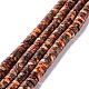 Assembled Synthetic Bronzite and Imperial Jasper Beads Strands G-I318-07-1