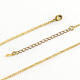 Iron Curb Chain Necklace Making X-NJEW-R187-G-2