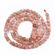 Chapelets de perles de sunstone naturelle naturelles G-S362-081-2