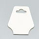 厚紙のネックレス＆ブレスレットディスプレイカード  ホワイト  9.5x3.7cm X-CDIS-R034-46-3