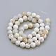 Chapelets de perle en agate naturelle patinée X-G-S249-09-10mm-2