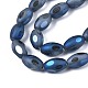 Perles de verre dépoli de galvanoplastie brins EGLA-S195-03C-4