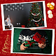 Olycraft 14 個 11 スタイルクリスマステーマ食品グレード環境に優しいシリコーンビーズ  チーターのための咀嚼ビーズ  DIYの看護ネックレス用  ミックスカラー  12~35x12~31x7~23mm  穴：2.5~3mm  11スタイル/ボックス SIL-OC0001-13-6