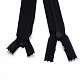 ナイロンジッパーファスナー  鉄のジッパー付き  衣類用アクセサリー  ブラック  45x2.5x0.2cm FIND-WH0065-71E-02-2