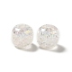 Placage uv perles acryliques craquelées irisées arc-en-ciel PACR-M002-04D-3