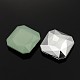 Faceted Square Taiwan Acrylic Cabochons ACAB-L001-12mm-H30-1