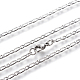 304 Stainless Steel Figaro Chain Necklaces X-NJEW-E143-04P-2