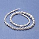 Brins de perles graduées en perles d'eau douce de culture naturelle PEAR-P060-05A-01-2