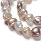 Brins de perles de culture d'eau douce naturelles PEAR-T003-09-3