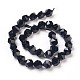 Brins de perles d'onyx noir naturel G-K282-01D-2