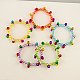 Mode imitation acrylique perles bracelets élastiques pour les enfants BJEW-JB01058-1