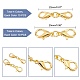 PandaHall Elite 160Pcs 2 Style Zinc Alloy/Stainless Steel Lobster Claw Clasps FIND-PH0004-16-6