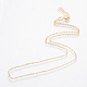 Eisenkabelketten Halskette machen X-MAK-R016-45cm-G-2